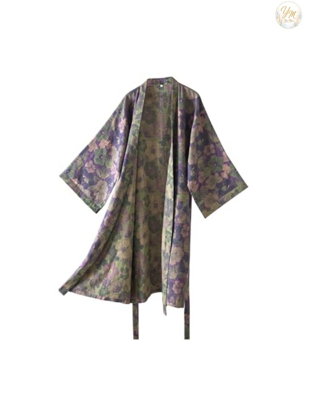 100% Cotton Gauze Kimono Robe Long Loungewear Sleepwear Women
